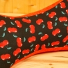 Leseknochen, Nackenkissen, mit Kirschen-Motiv