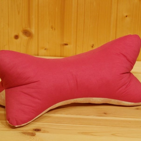 Leseknochen, Nackenkissen, rosa/pink mit Rosen-Motiv