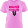 Kinder Kurzarm T-Shirt bedruckt mit LEVEL1 HUMAN