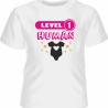 Kinder Kurzarm T-Shirt bedruckt mit LEVEL1 HUMAN
