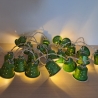 Lichterkette aus Kaffeekapseln, 20er LED, grün,Upcycling