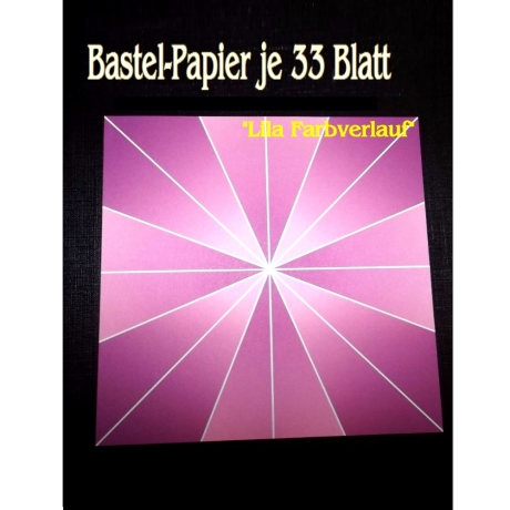 Origami-Papier Faltpapier 15x15 cm 33 Blatt in Lila Faltsterne 