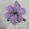 Lilie - lila (Häkelblume)