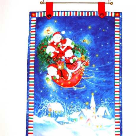 Wandbehang☆Little Santa☆mit Aufhängestange☆von Hobbyhaus