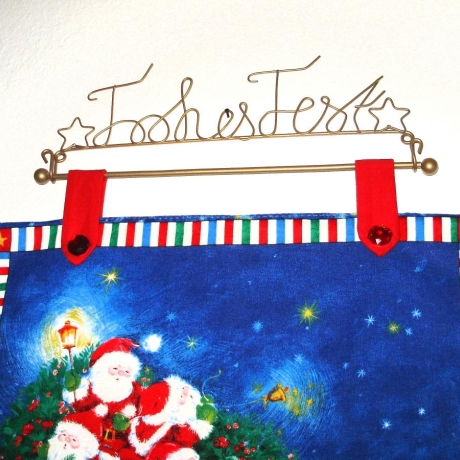 Wandbehang Little Santa mit Aufhängestange von Hobbyhaus
