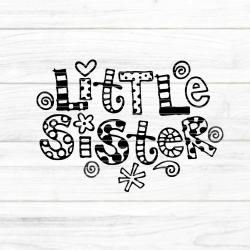 Little Sister Plotterdatei SVG DXF FCM Little Sister Plotterdatei SVG DXF FCM