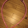 Herz-Hoop aus schillernd beklebtem Polyprö, 16 mm