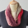 Loop Schal Beerentöne, Handgestrickt