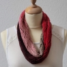 Loop Schal Beerentöne, Handgestrickt