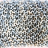 Schlauchschal Schal in eisblau-beige-Color handgestrickt 