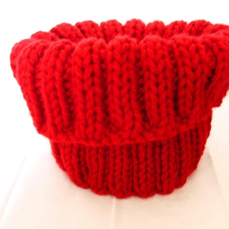 Schlauchschal♥in Rot♥handgestrickt von Hobbyhaus