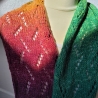 Loop Schal Regenbogen, Handgestrickt 