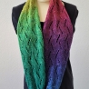 Loop Schal Regenbogen, Handgestrickt 