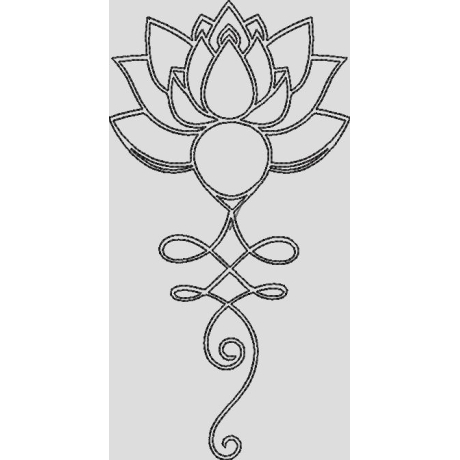 Ferberline Stickdatei Lotusornament ab 6x10