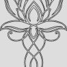 Ferberline Stickdatei Lotusornament ab 6x10