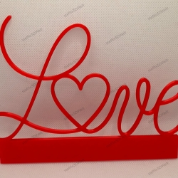 Liebesbotschaft 18,5 cm für ein Klötzchen