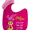 Lätzchen Multicolor SCHLANGE personalisiert mit Geburtsdaten