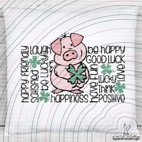 Lucky Pig Plotterdatei SVG DXF 