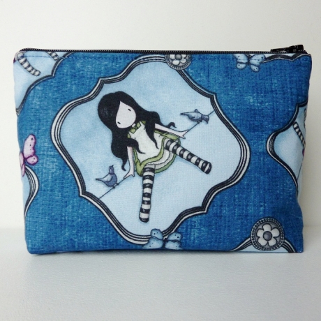 Kosmetiktasche Lucy Gorjuss Girl blau