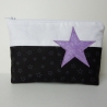Kosmetiktasche Lucy s/w Stern