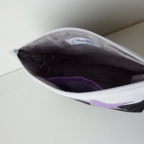 Kosmetiktasche Lucy s/w Stern