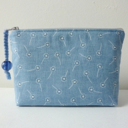 Kosmetiktasche Lucy Pusteblume blau