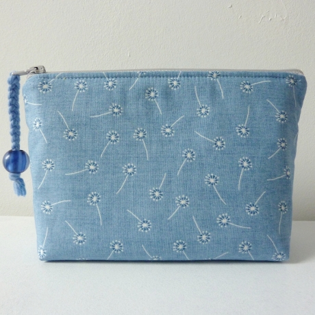 Kosmetiktasche Lucy Pusteblume blau