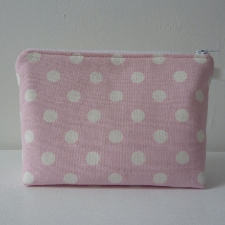 Kosmetiktasche Lucy Punkte rosa