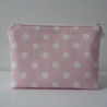 Kosmetiktasche Lucy Punkte rosa