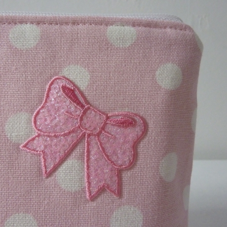 Kosmetiktasche Lucy Punkte rosa