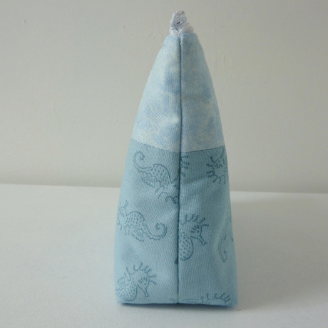 Kosmetiktasche Lucy Seepferd blau