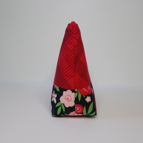 Kosmetiktasche Lucy Karo rot