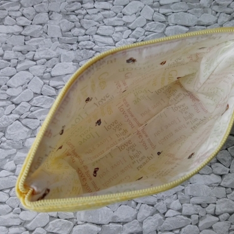 Kosmetiktasche Lucy gelb/Sonne