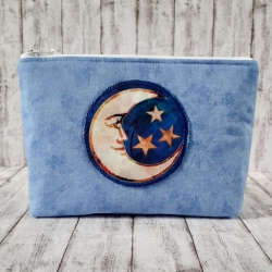 Kosmetiktasche Lucy blau/Mond