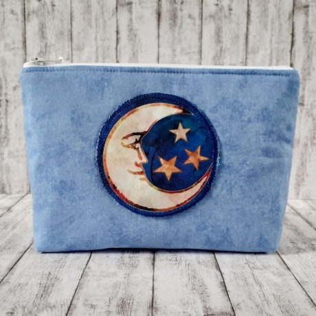 Kosmetiktasche Lucy blau/Mond