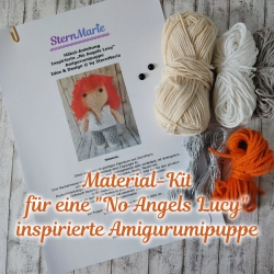 Material-Kit No Angels Lucy inspirierte Häkelpuppe