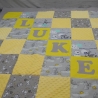 Krabbeldecke Luke, Patchwork, Kuscheldecke, Tagesdecke