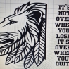 T-Shirt Löwe „– Motivations-Shirt mit Löwenkopf Motiv