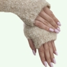 Original Orenburger Damen-fingerfreie-Handschuhe, beige