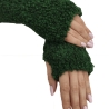 Orig. Orenburger Handschuhe fingerfrei, emerald, 17-18 cm, neu