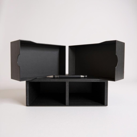 Monitorerhöhung mit zwei Schubladen – Tragbarer Schubladenschrank