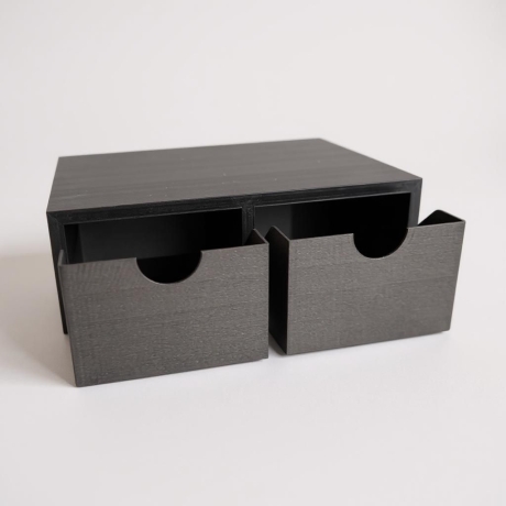 Monitorerhöhung mit zwei Schubladen – Tragbarer Schubladenschrank