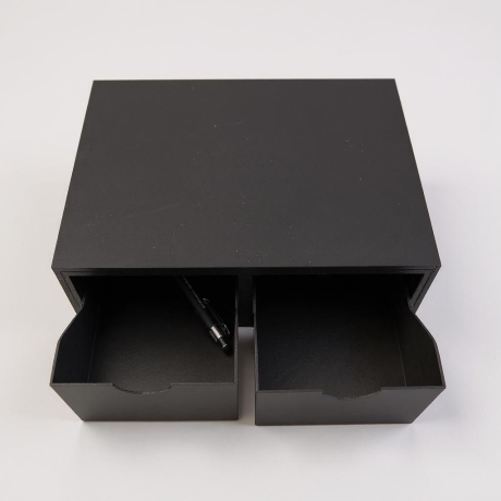 Monitorerhöhung mit zwei Schubladen – Tragbarer Schubladenschrank