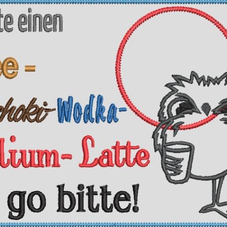 Ferberline Stickdatei Valium-Latte MugRug plus Bonus ab 10x10