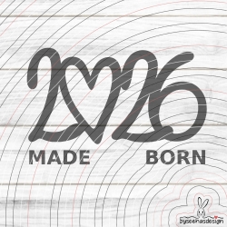 Made Born 2026 Plotterdatei SVG DXF 