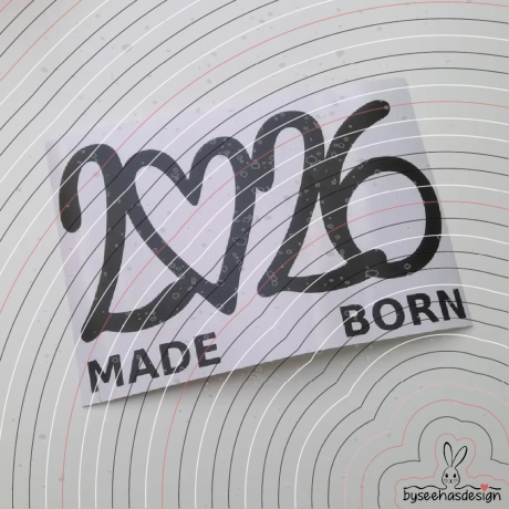 Made Born 2026 Plotterdatei SVG DXF 