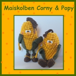 Häkelanleitung ♡ Maiskolben Corny & Popy♡ 