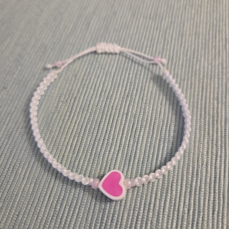 Makramee Armband mit Herz | Freundschaftsarmband