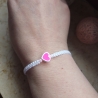 Makramee Armband mit Herz | Freundschaftsarmband