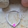 Makramee Armband mit Herz | Freundschaftsarmband